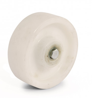 White nylon wheel - Ø80