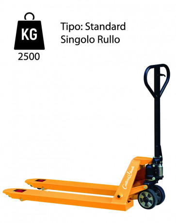 CW1/GP Standard Hand Pallet Truck - Load Capacity 2500Kg - Single Roller