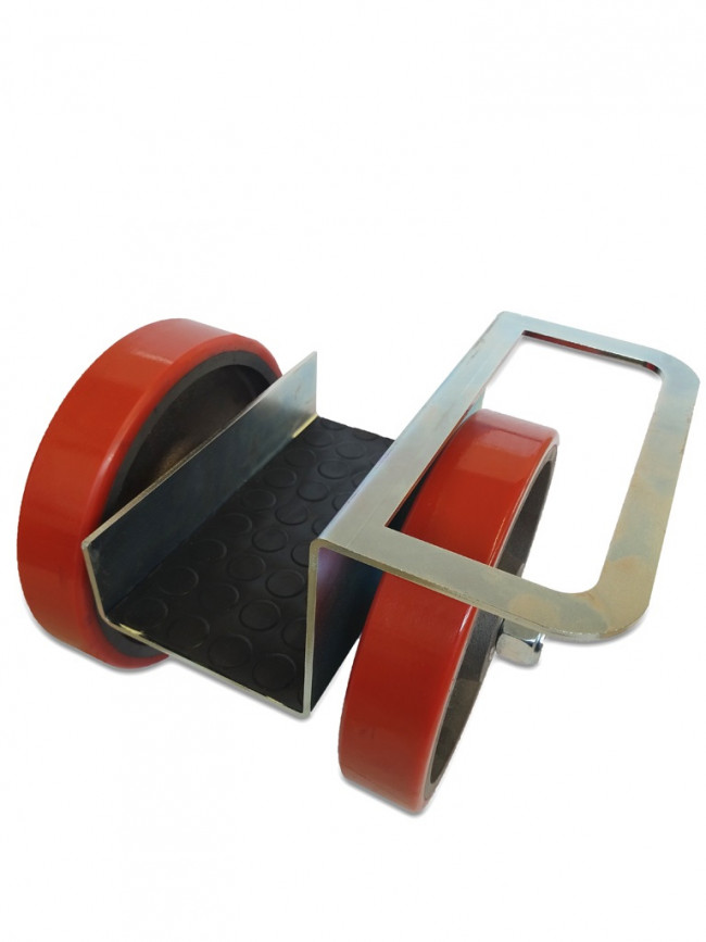 Boat cradle dolly with medium load capacity wheels 250x50mm