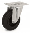 Swivel castor, rubber and nylon wheel - Ø125