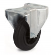 Fixed castor, rubber and nylon wheel - Ø150