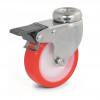 Swivel castor, nylon and polyurethane wheel - Ø80