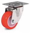 Swivel castor, nylon and polyurethane wheel - Ø80