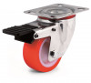 Swivel castor, nylon and polyurethane wheel - Ø80