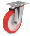 Swivel castor, nylon and polyurethane wheel - Ø80