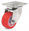 Swivel castor, nylon and polyurethane wheel - Ø100