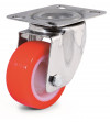 Swivel castor, nylon and polyurethane wheel - Ø125