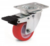 Swivel castor, nylon and polyurethane wheel - Ø125