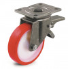 Swivel castor, nylon and polyurethane wheel - Ø175