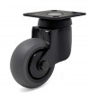 Swivel castor, nylon and grey rubber wheel - Ø80