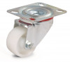 Swivel castor, white nylon wheel - Ø60