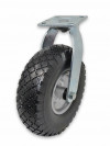 Swivel castor, pneumatic wheel - 260mmx85 (3.00-4)