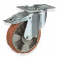 Swivel castor aluminum polyurethane wheel brake-428080PCZF.jpg