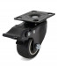 522050PCVE Swivel castor with brake, poliyurethane black wheel - Ø50