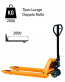 CWL2/200 Long Hand Pallet Truck - Load Capacity  2000 Kg - Double Roller