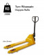 CWL2/R LOWERED Standard Hand Pallet Truck - Load Capacity 2000 Kg - Double Roller