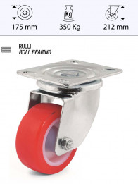 Roue pivotante en nylon et polyuréthane Ø175