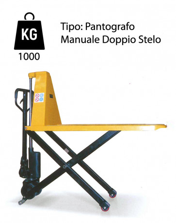 CW2/SM Sollevatore a pantografo - portata 1000Kg - alzata 800mm